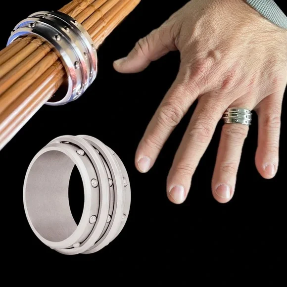 316L Stainless Steel Spinning Ring New With Tags